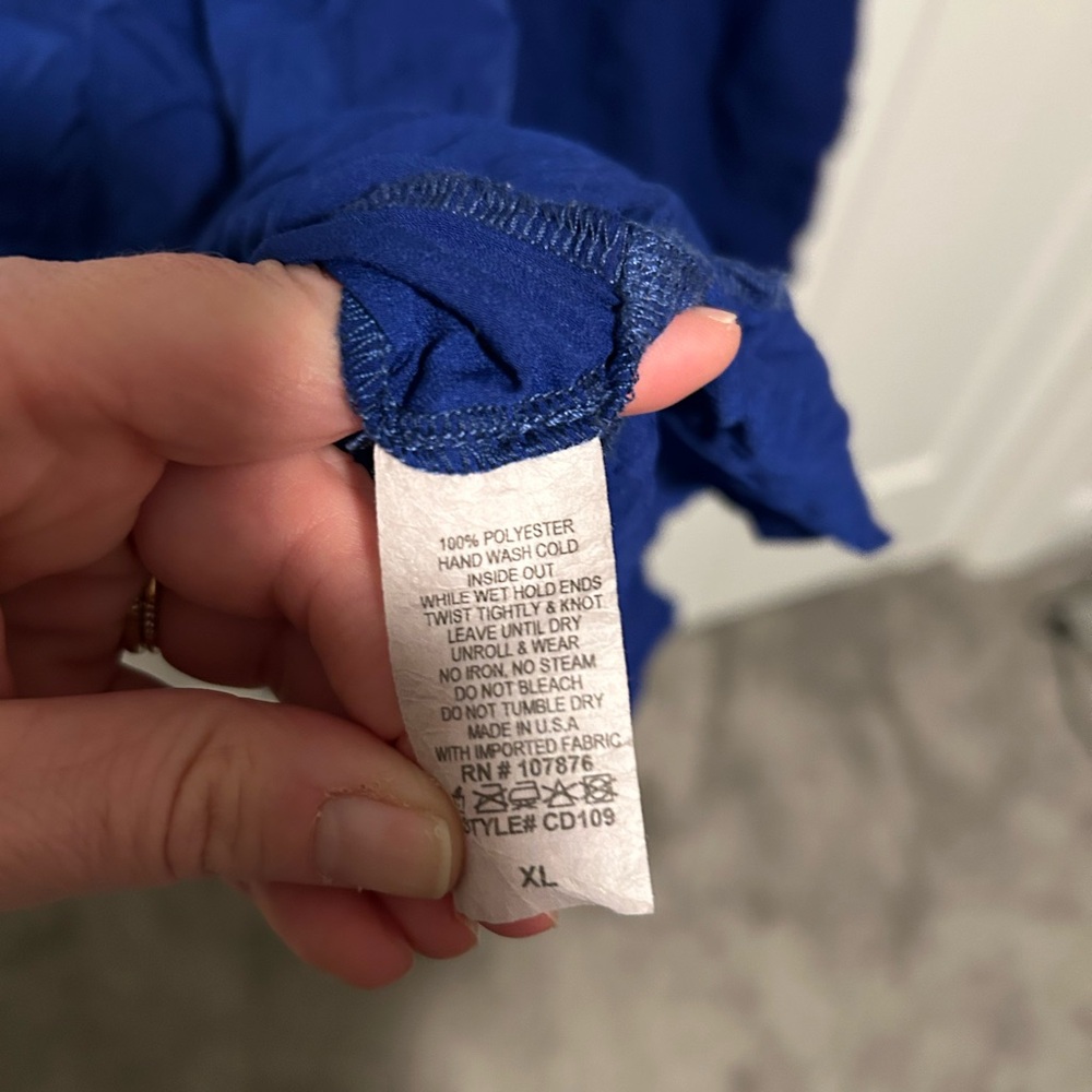 Comfy USA Cobalt Blue Sleeveless Tunic - Picture 4 of 4